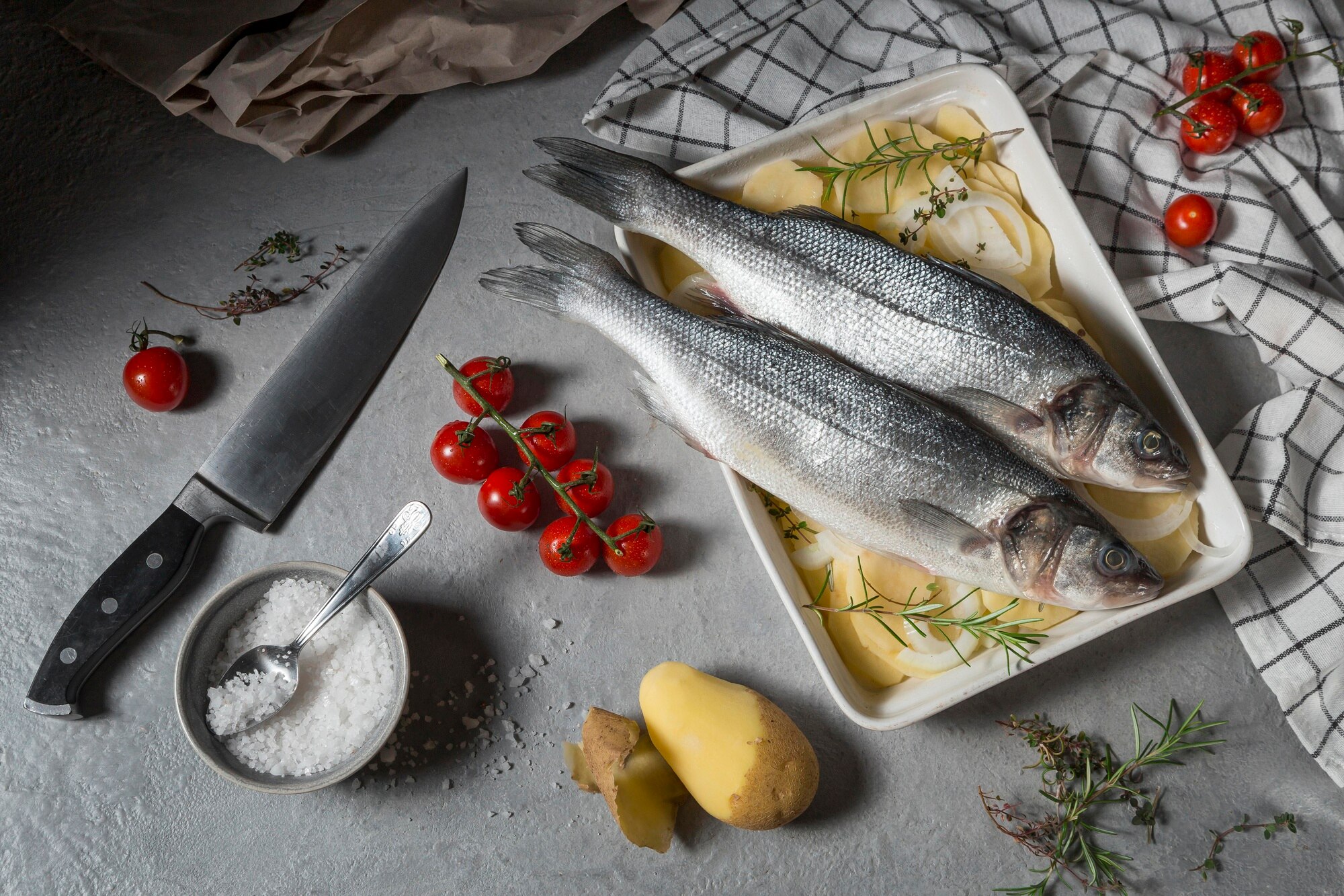 Pescado fresco preparado